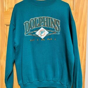 LOGO 7 Vintage Miami Dolphins Crewneck Sweatshirt